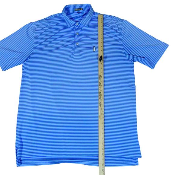 Peter Millar Summer Comfort McArthur Golf Club Milk Jug Striped Polo Shirt XL - Picture 5 of 7